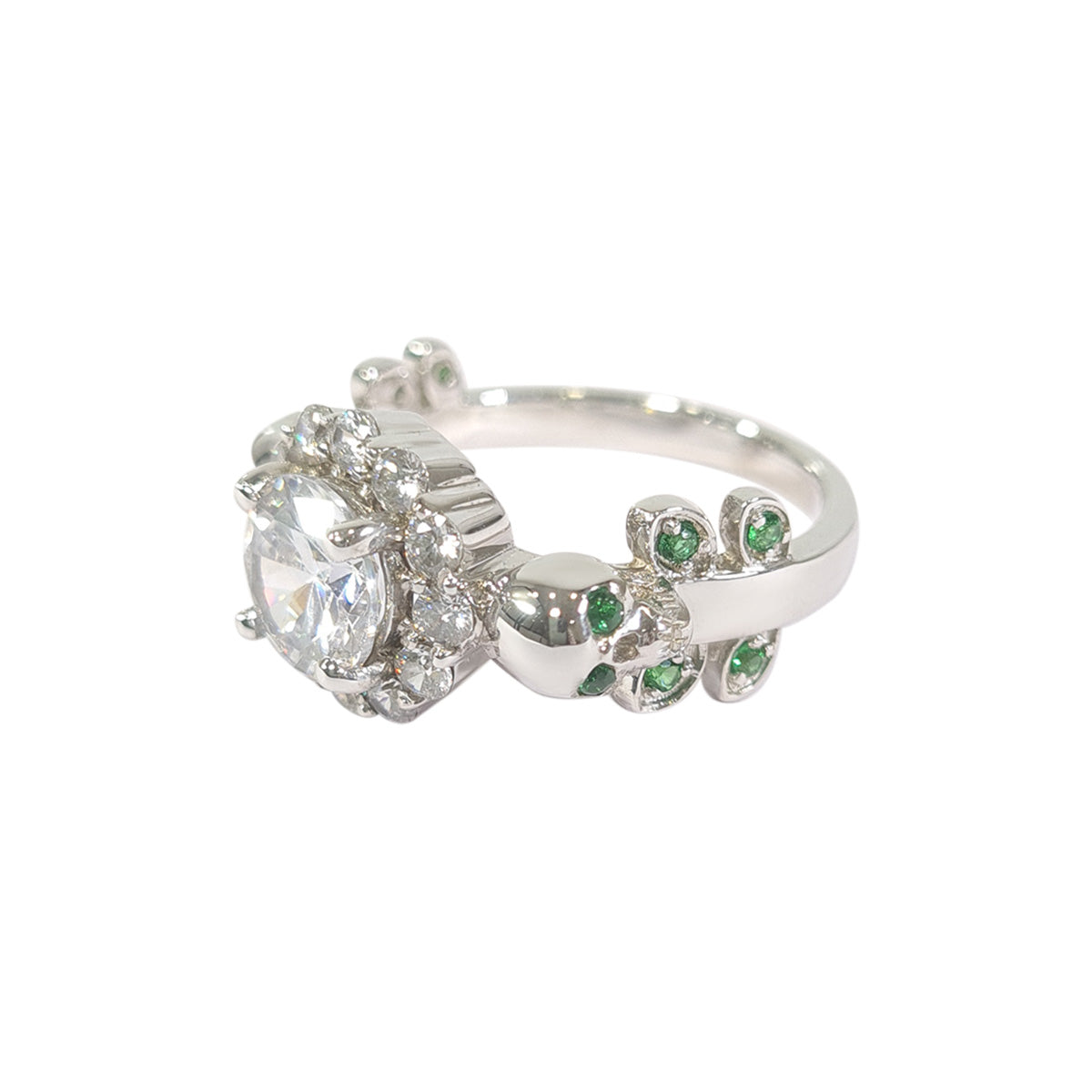 Diamond Skull Ring Set