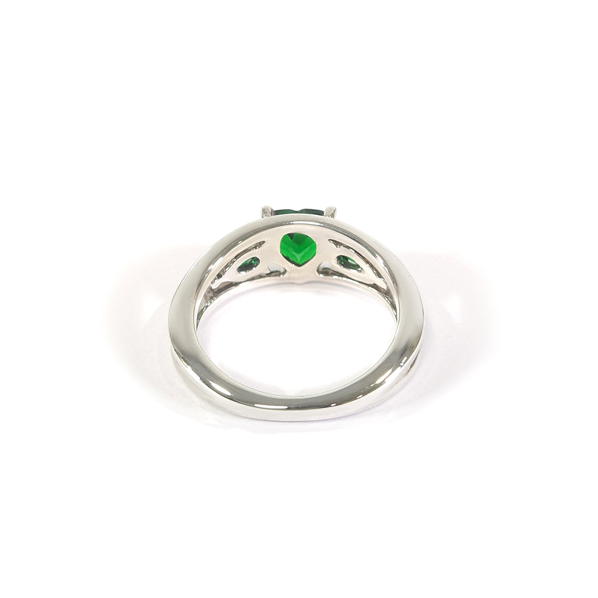 Emerald Heart Engagement Ring