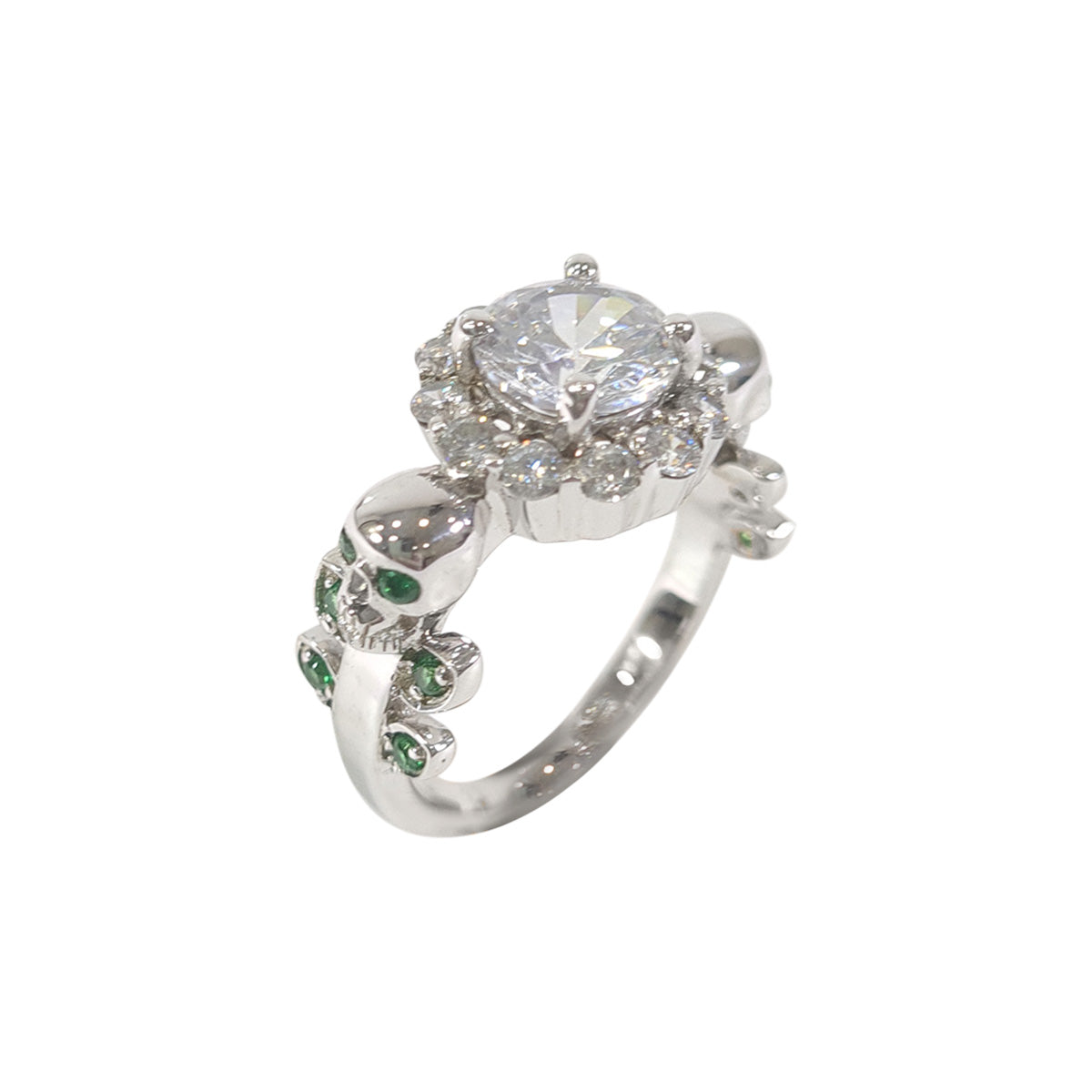 Diamond Skull Ring Set