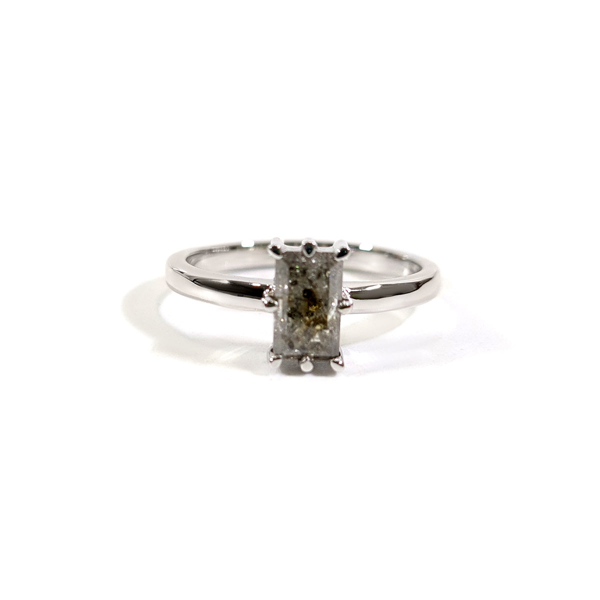 SALT AND PEPPER DIAMOND RING
