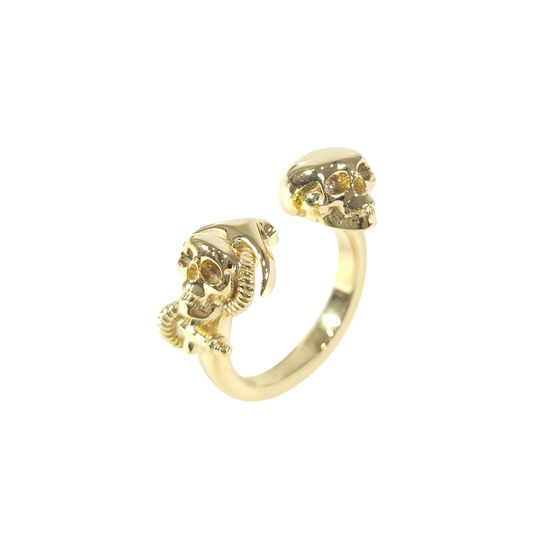 Anchor and Skull Engagement Ring