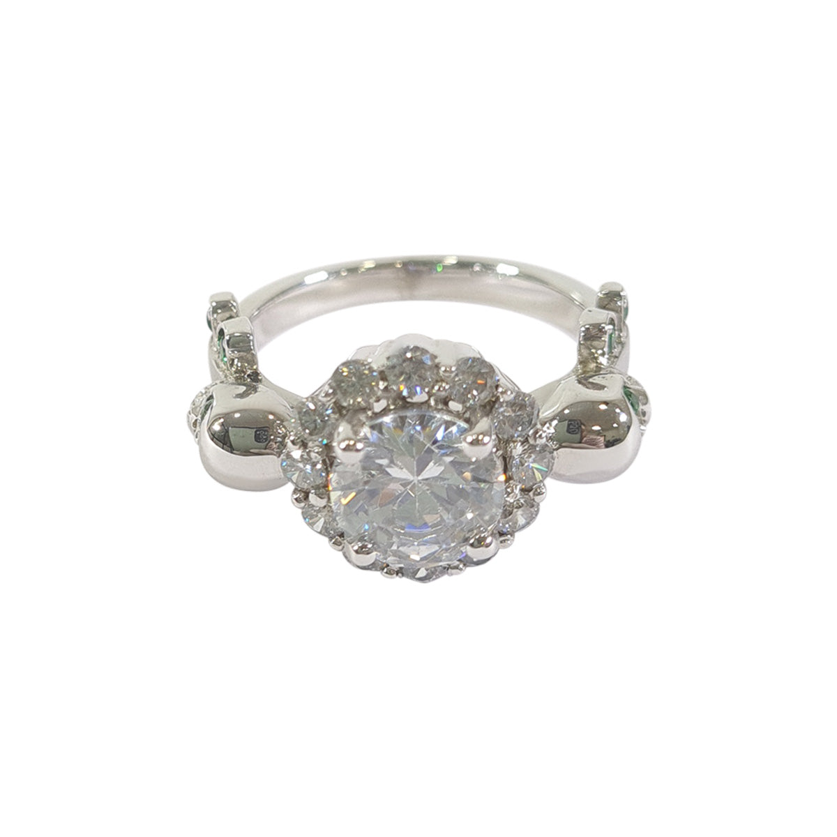 Diamond Skull Ring Set