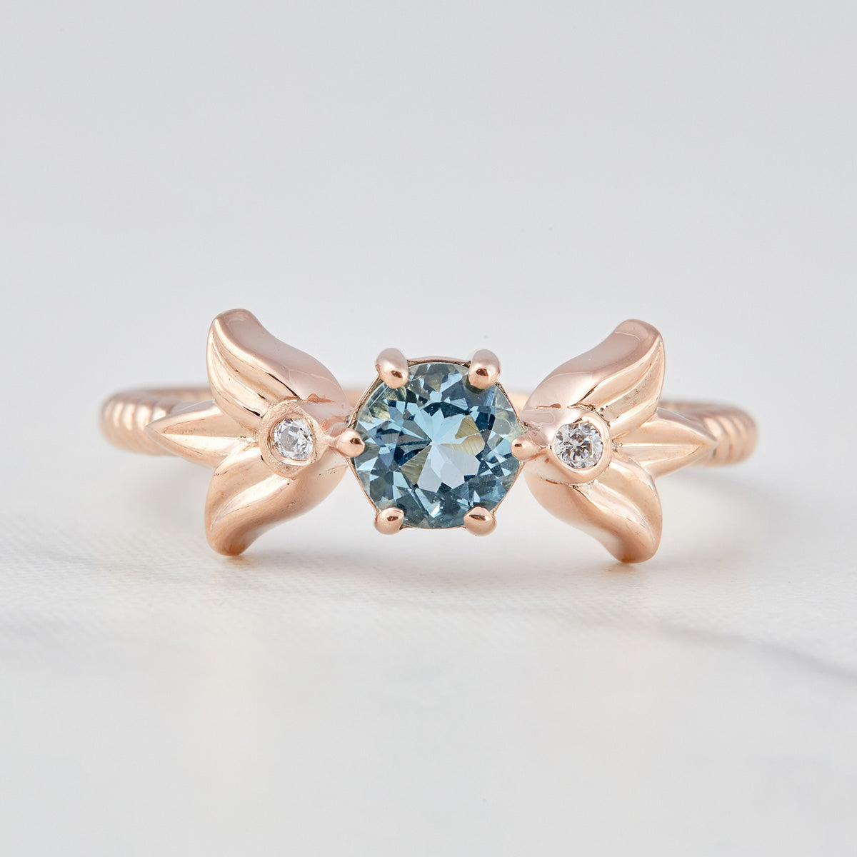 Aquamarine Engagement Ring for Women