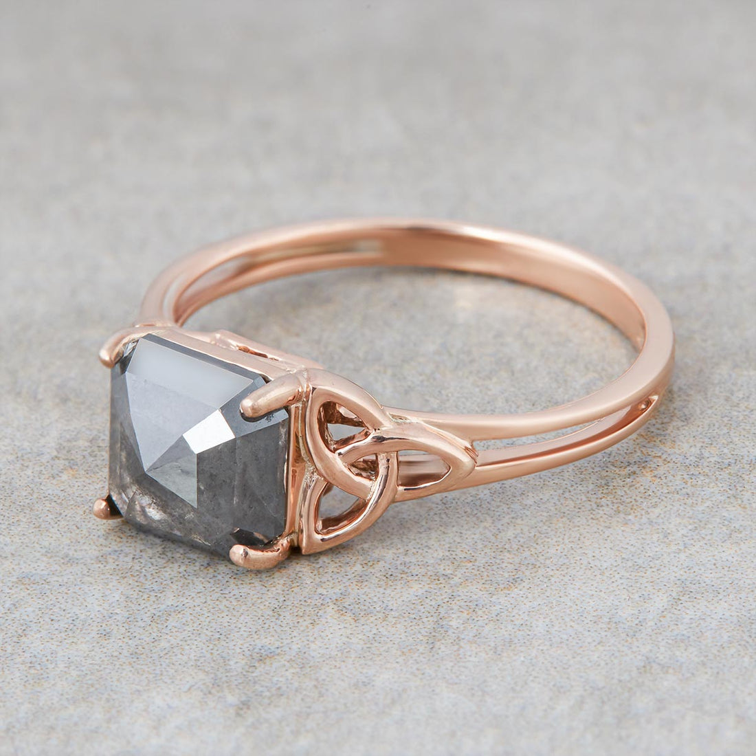 1.70CT Salt and Pepper Diamond Promise Ring