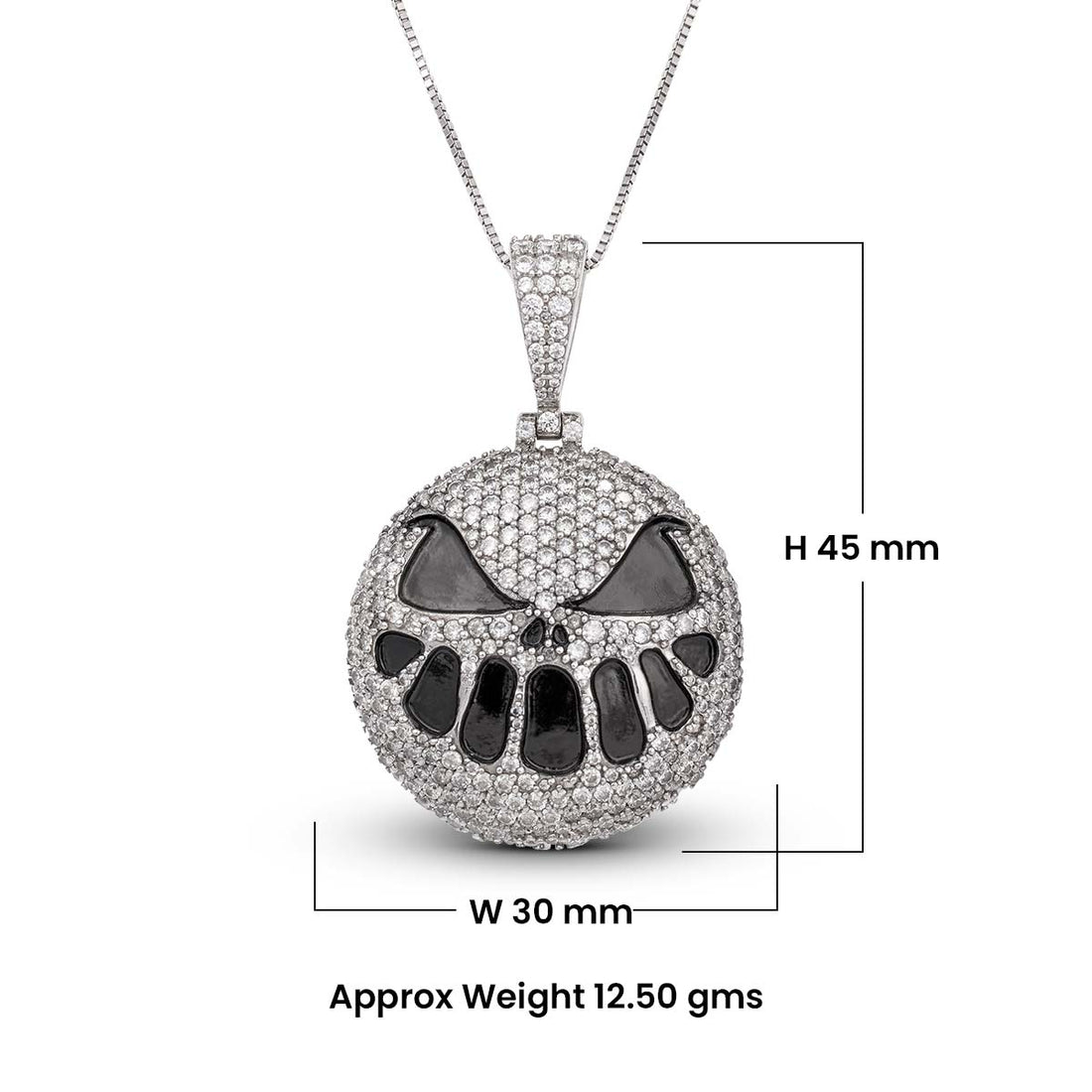 Iced Out Pumpkin Pendant Necklace Locket With Chain Halloween Jewelry