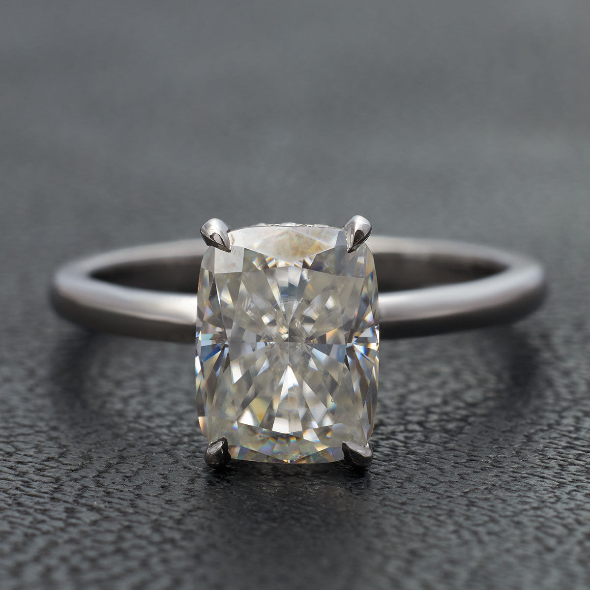 Radiant Cut Moissanite Engagement Ring
