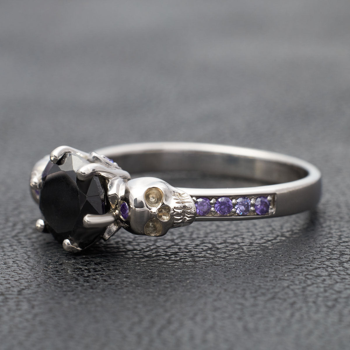 Skull Engagement Ring Womens