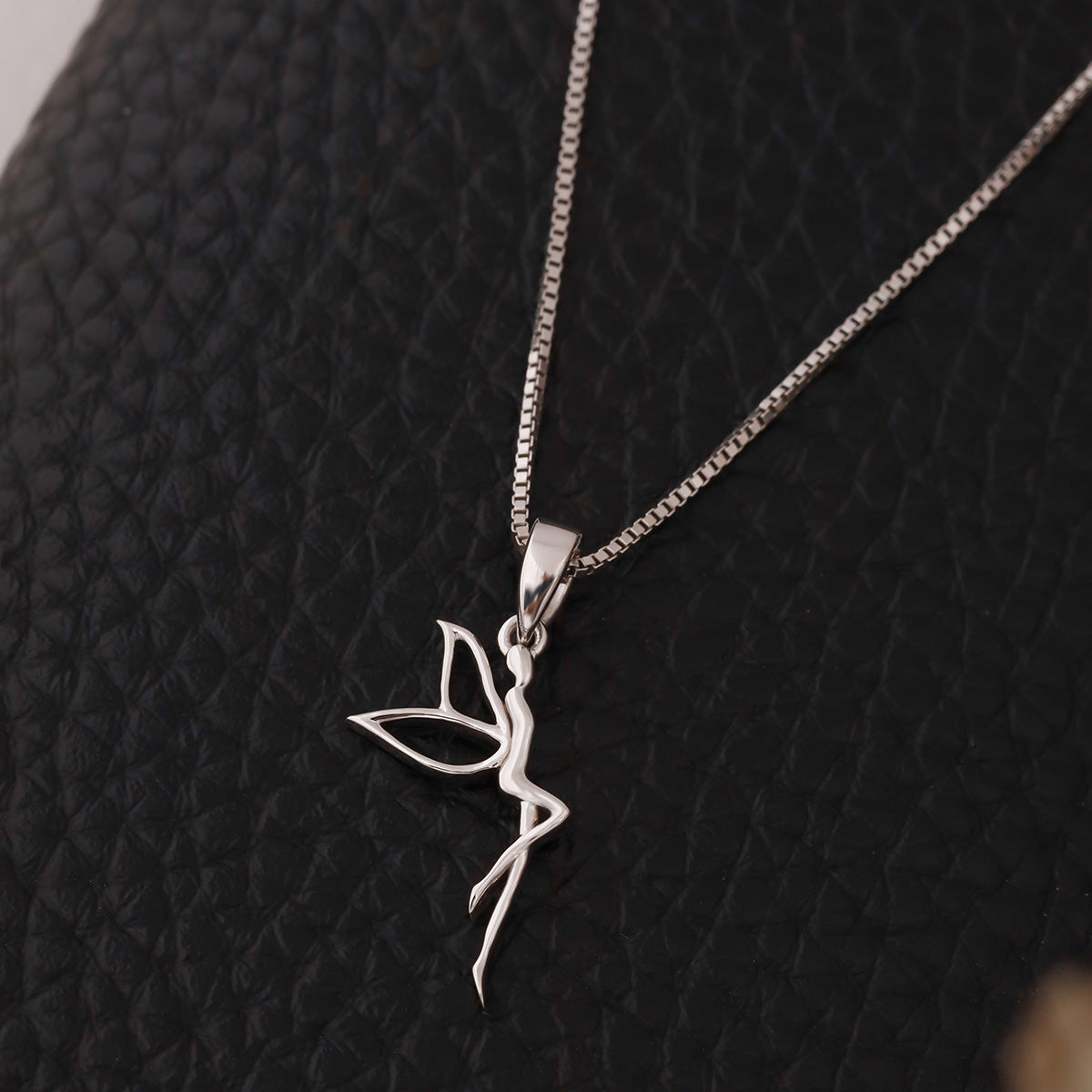 Solid 925 Sterling Silver Woodland Fairy Pendant - Fairycore