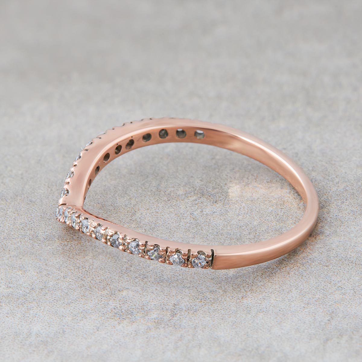 Salt and Pepper Wedding Band