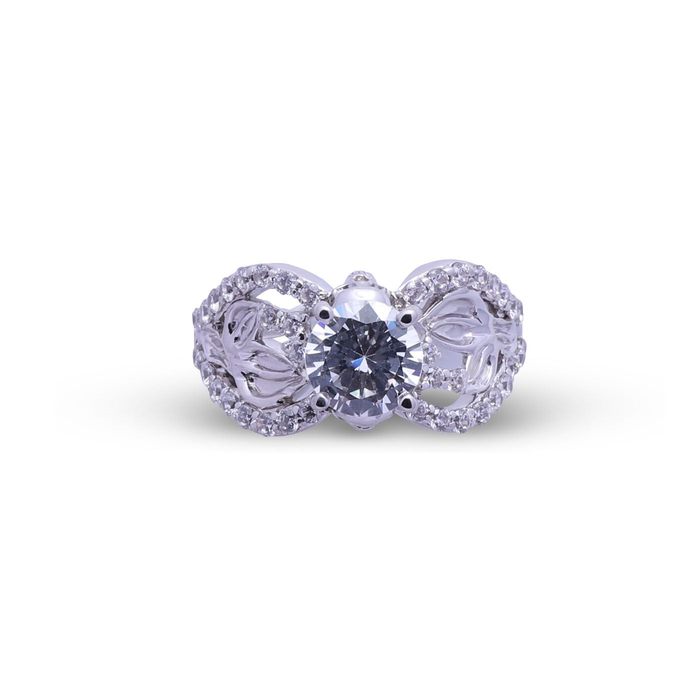 1.50TCW Diamond Skull Wedding Ring