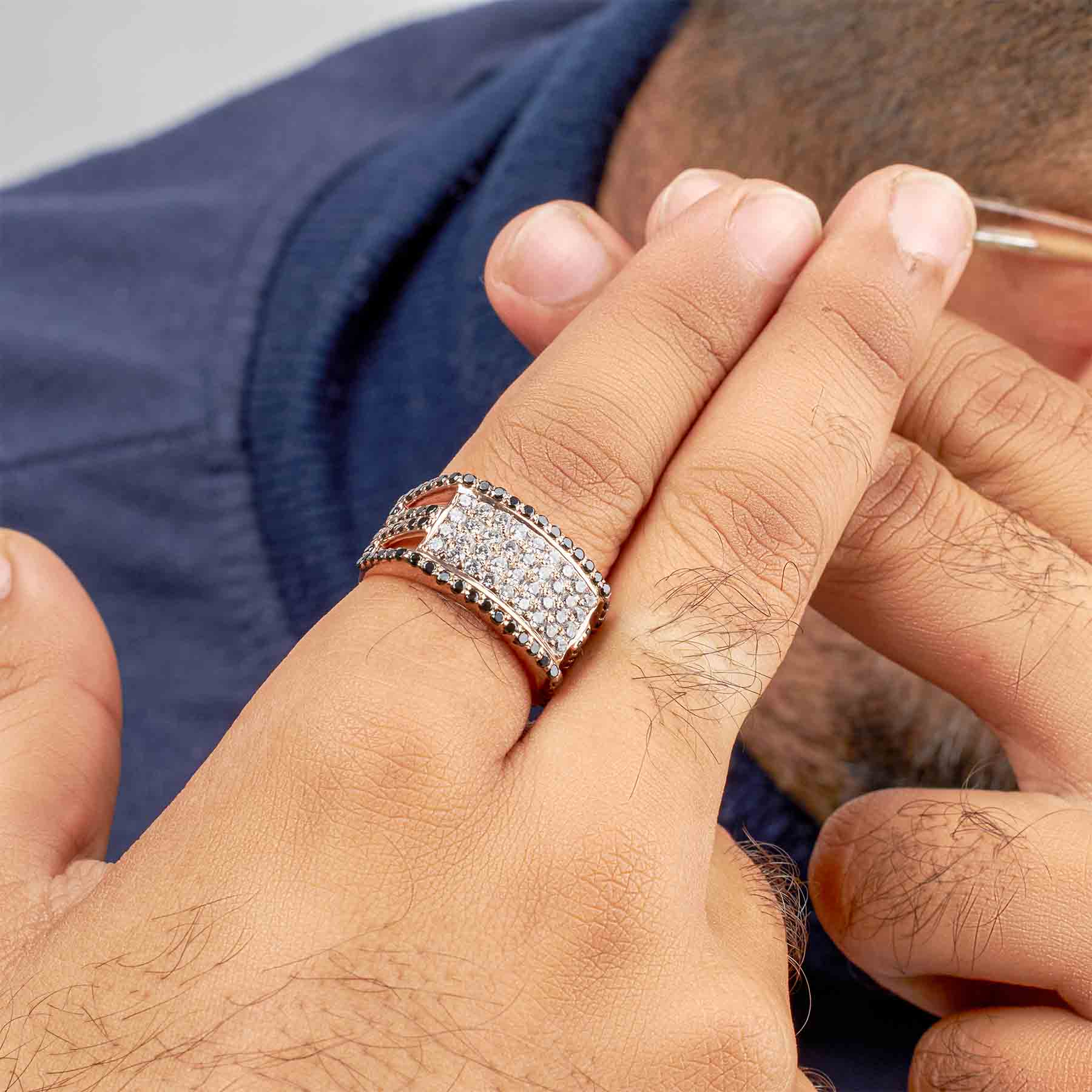 Mens Diamond Wedding Ring | Classic Engagement Ring for Men