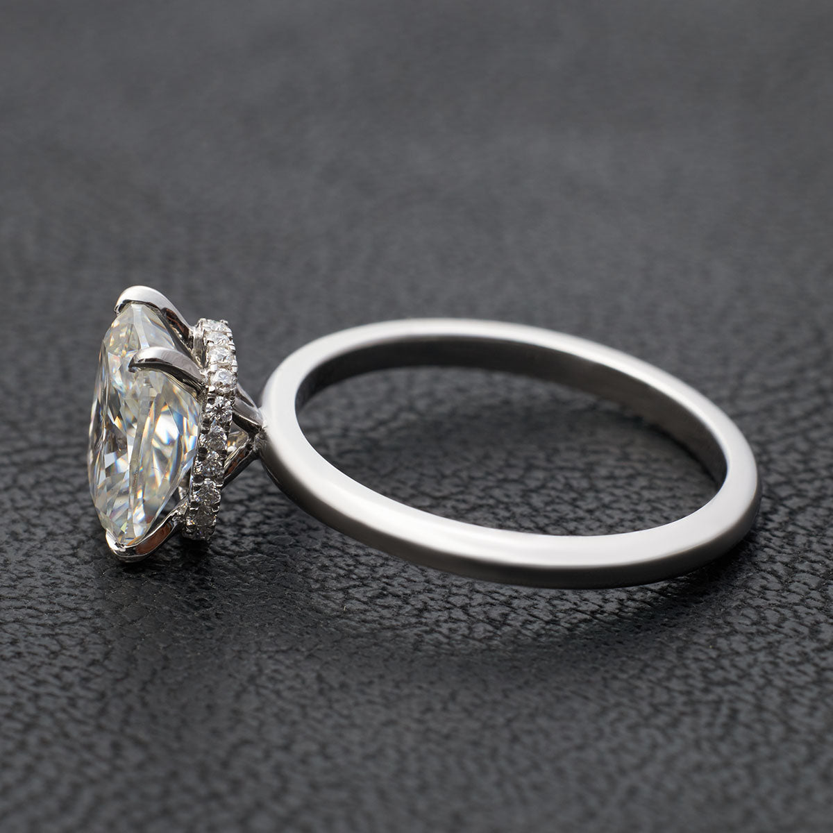 Radiant Cut Moissanite Engagement Ring