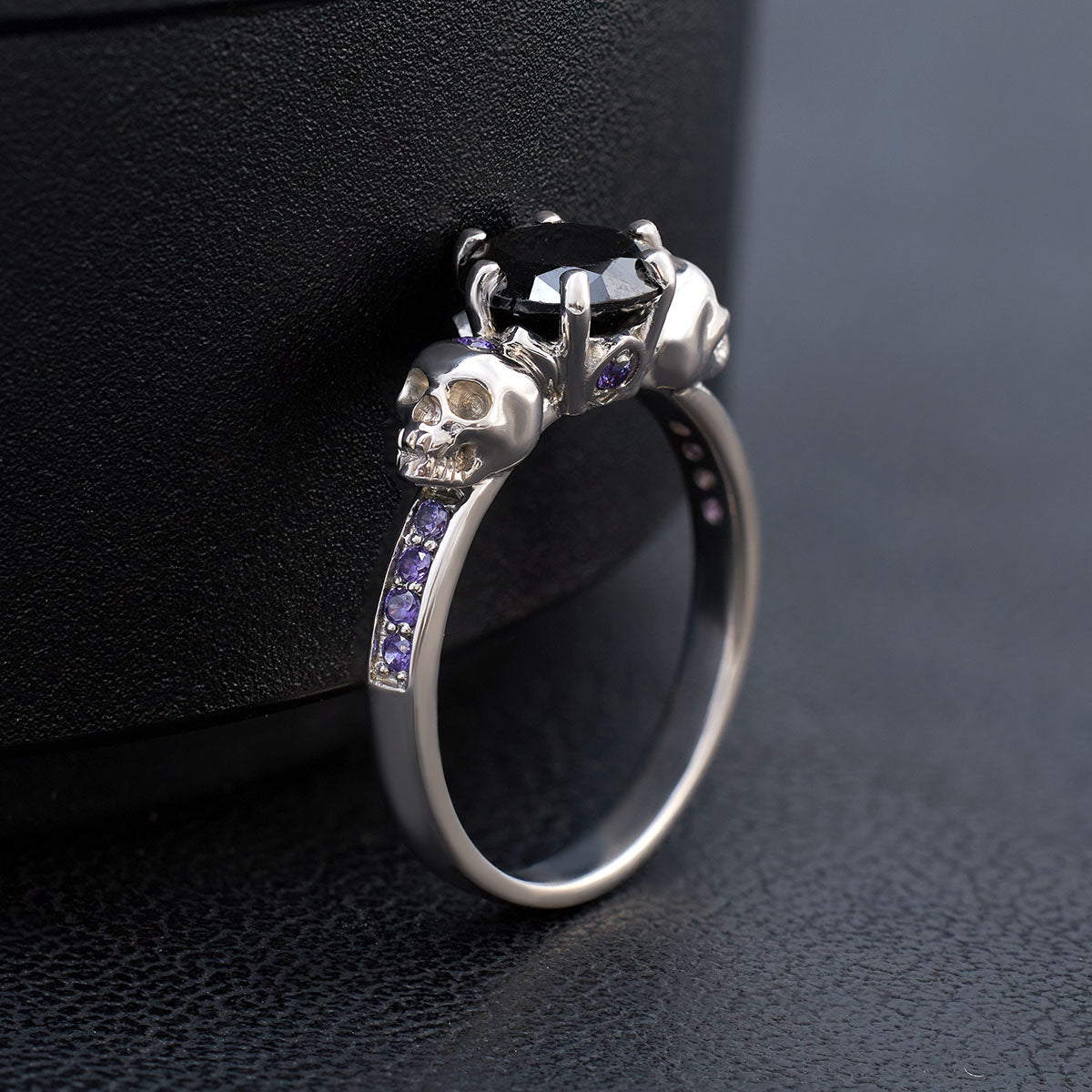Skull Engagement Ring Womens