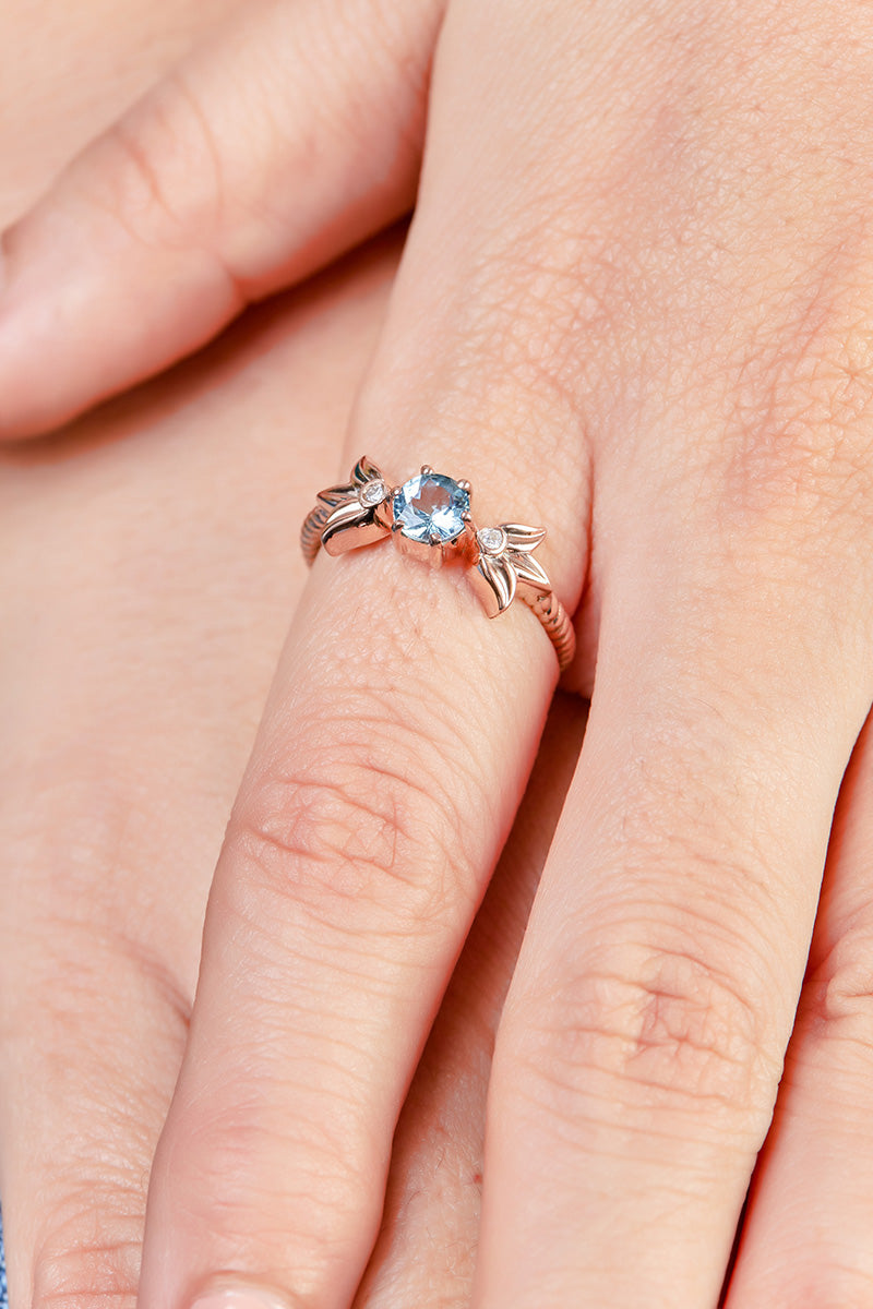 Aquamarine Engagement Ring for Women