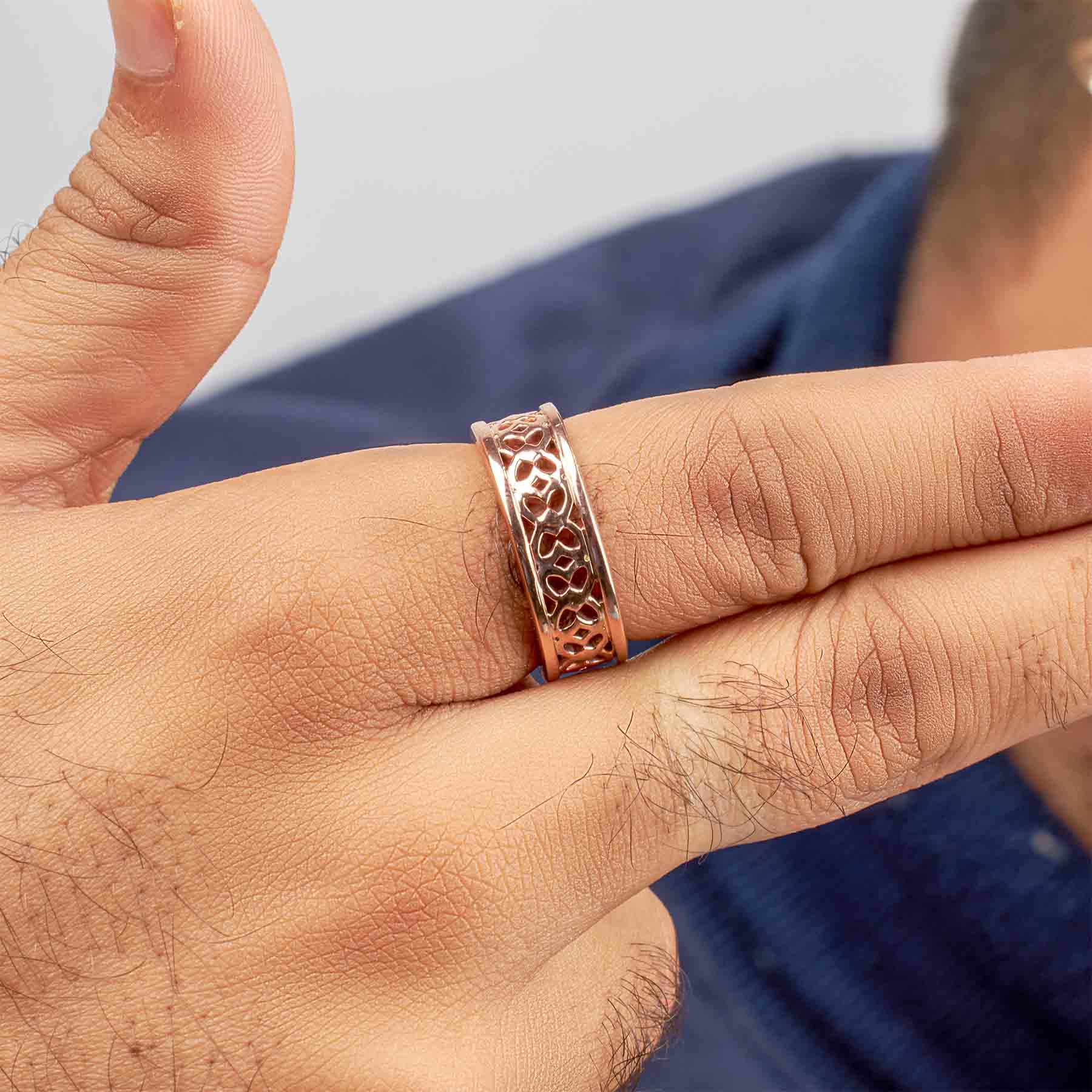Celtic Wedding Band for Men Love Knot Anniversary Band Gift Him
