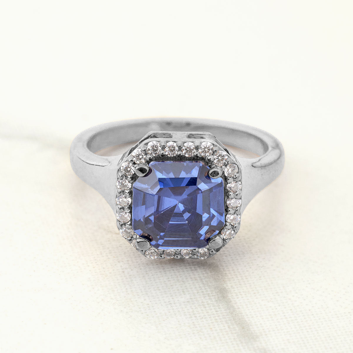 Radiant Cut Titanic Gemstone Ring Statement Engagement Rings