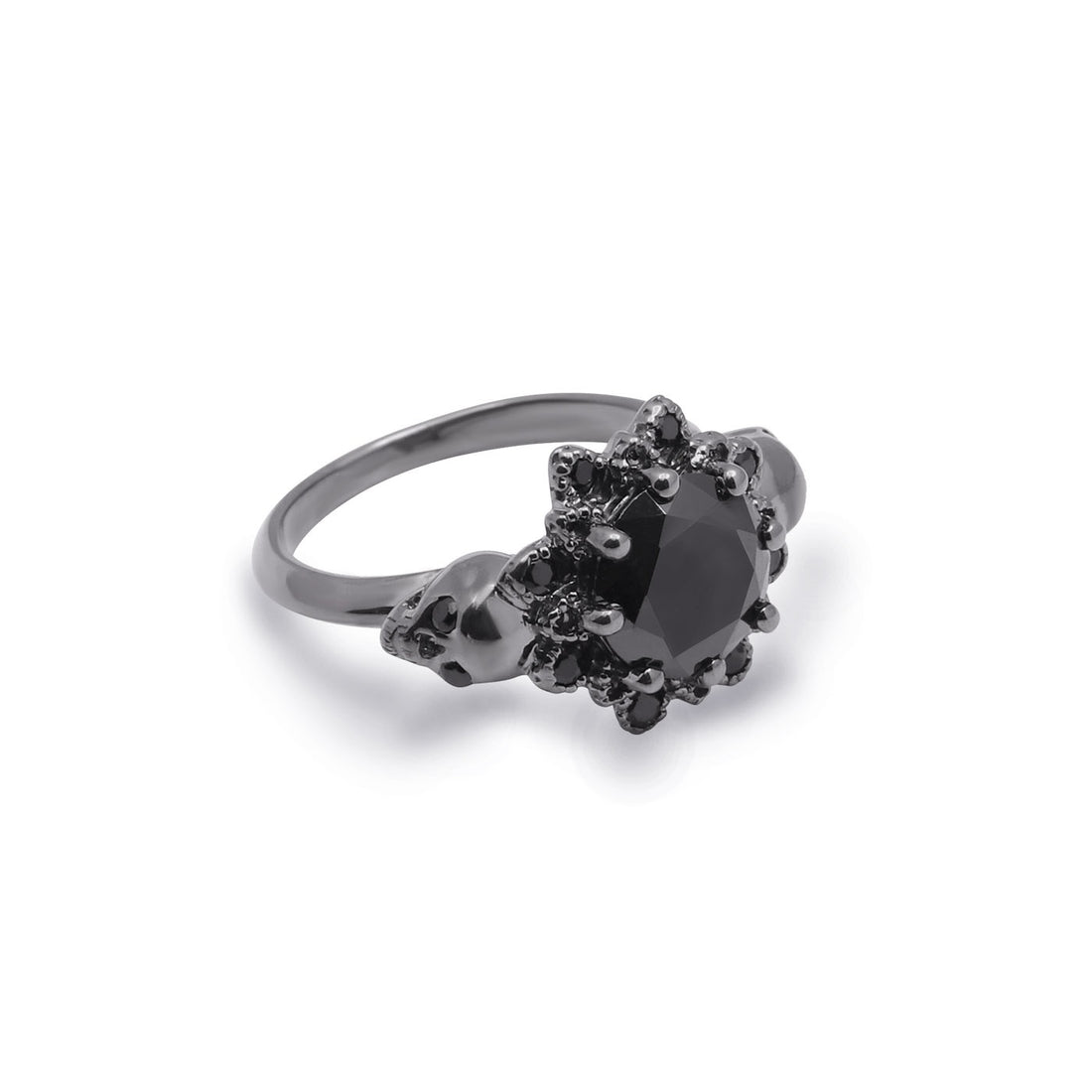 ONYX SKULL PROMISE RING