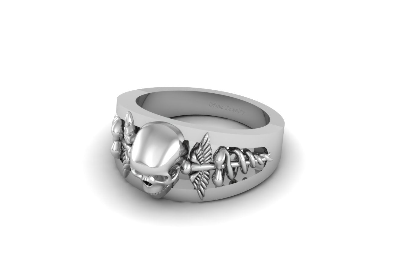 DOCTOR LOGO SKULL RING