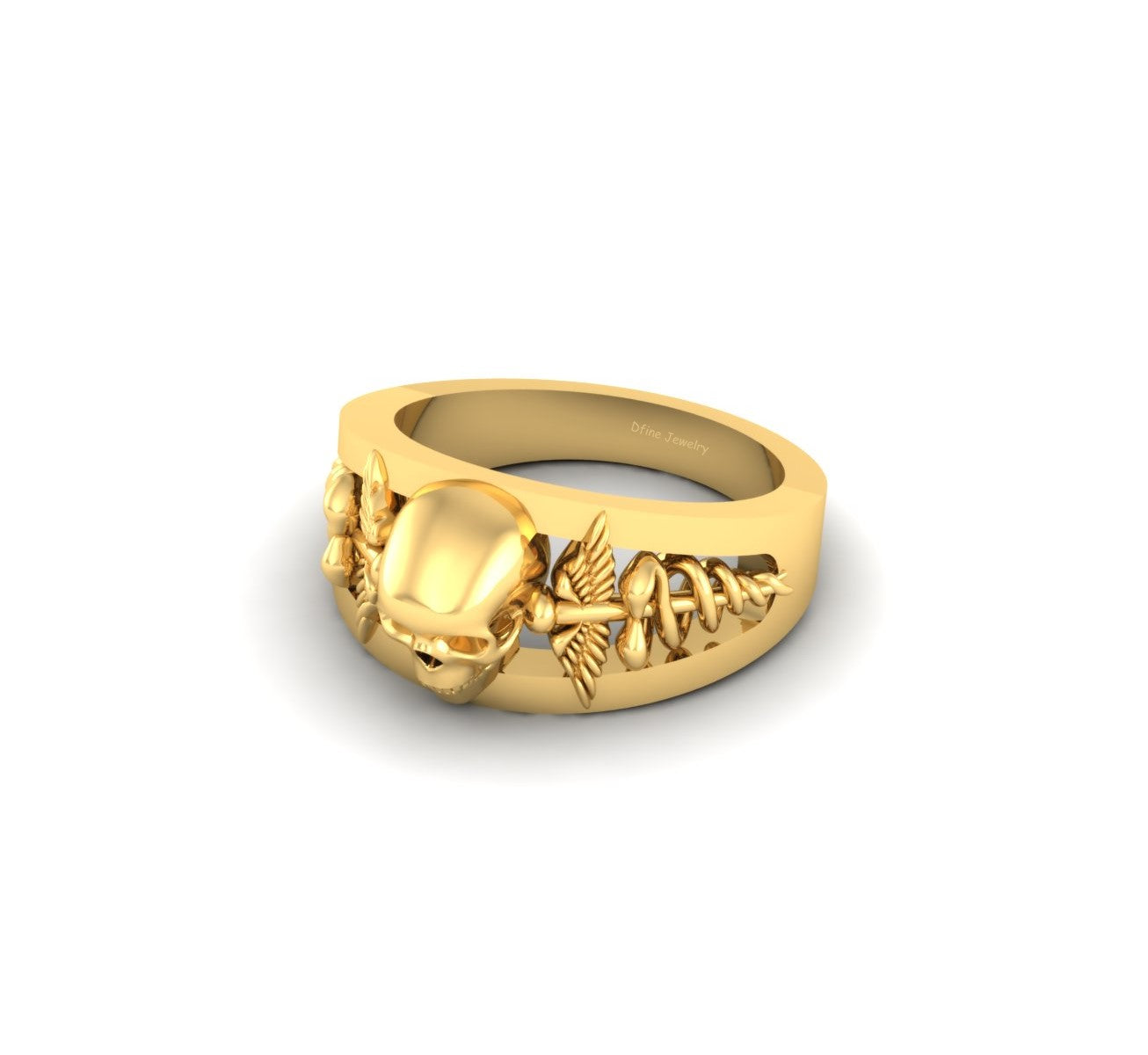 DOCTOR LOGO SKULL RING
