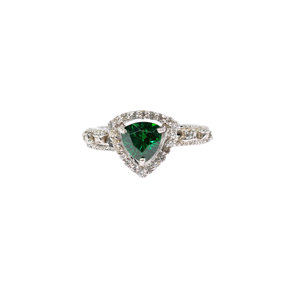 EMERALD WEDDING RING WOMEN