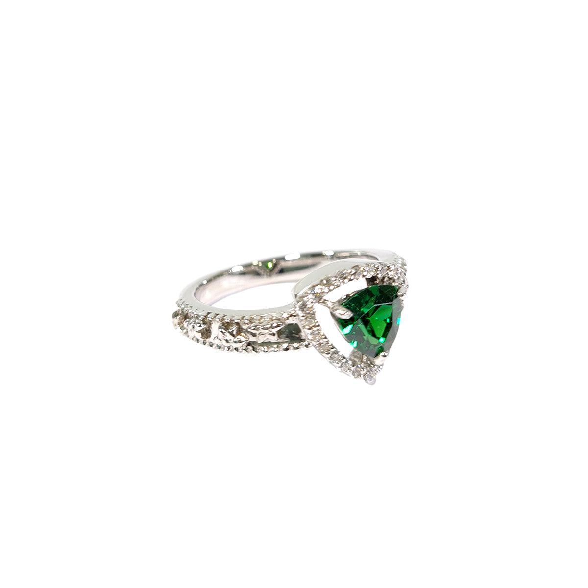 EMERALD WEDDING RING WOMEN