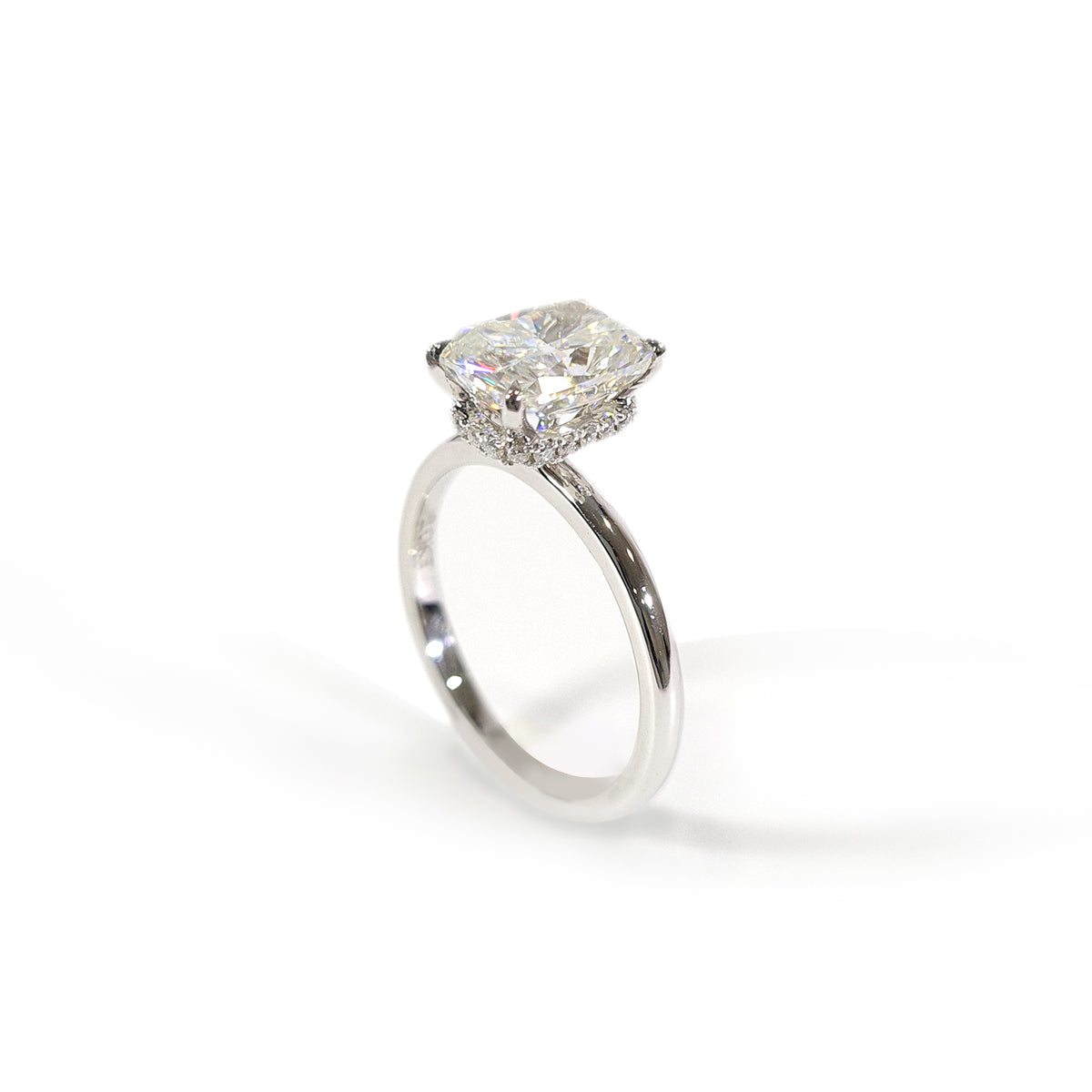Radiant Cut Moissanite Engagement Ring
