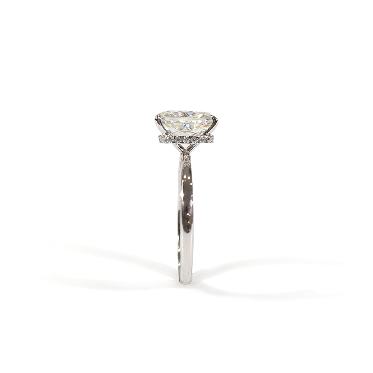 Radiant Cut Moissanite Engagement Ring