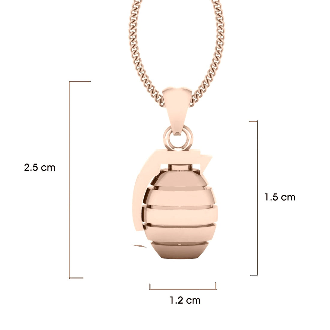 BOMB HAND GRENADE PENDANT