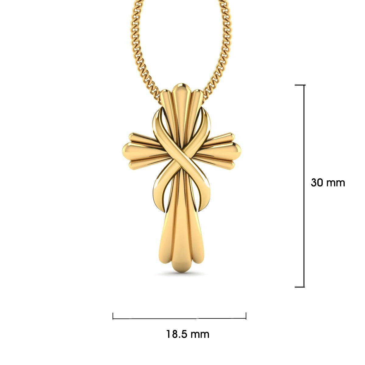 GOLD HOLY CROSS PENDANT