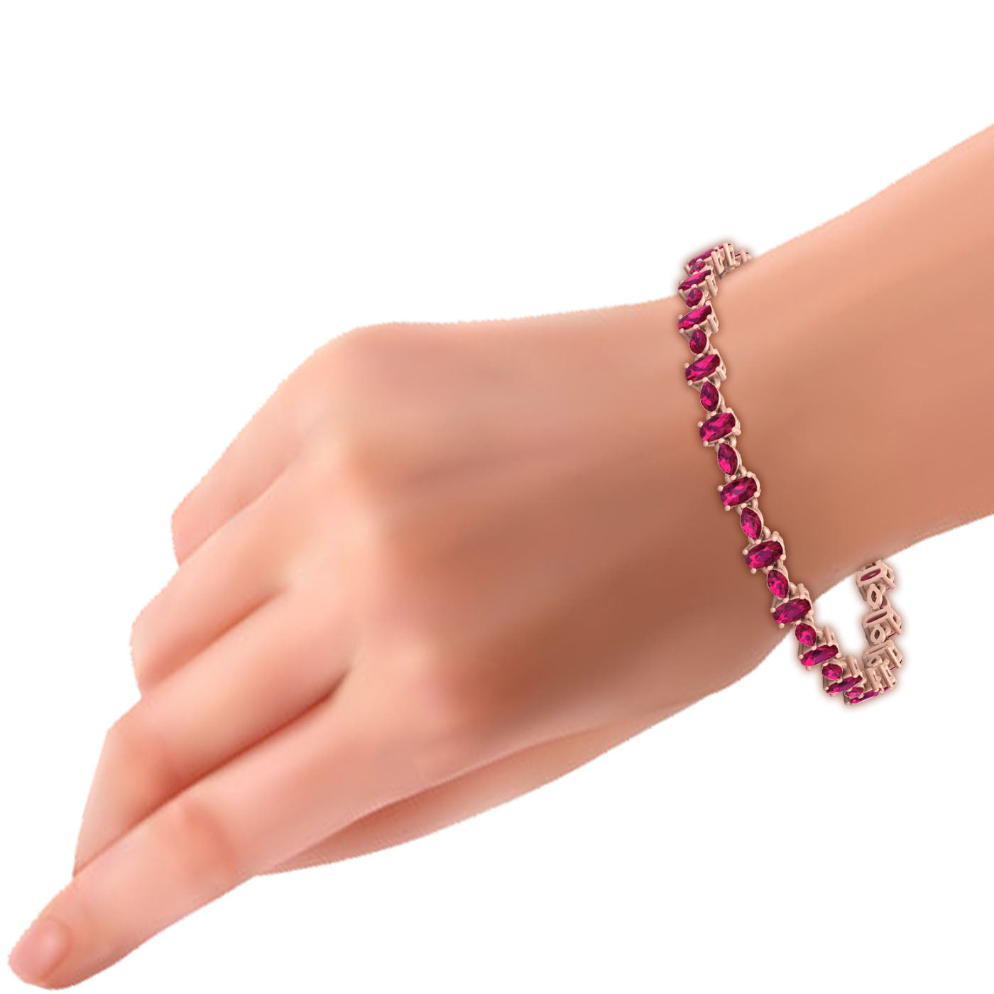 PINK RUBY ENGAGEMENT BRACELET