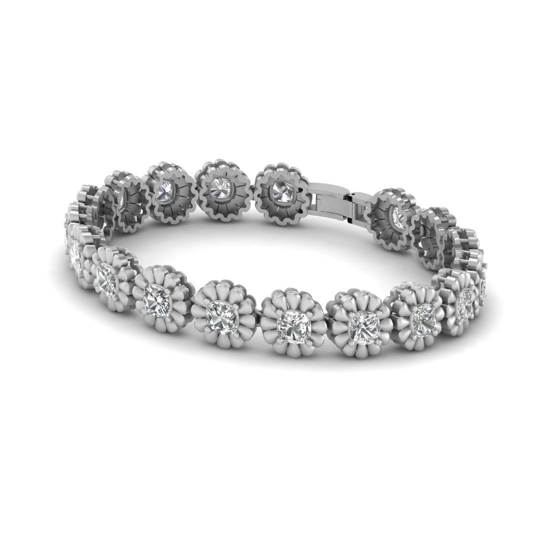 Floral Tennis Bracelet For Women