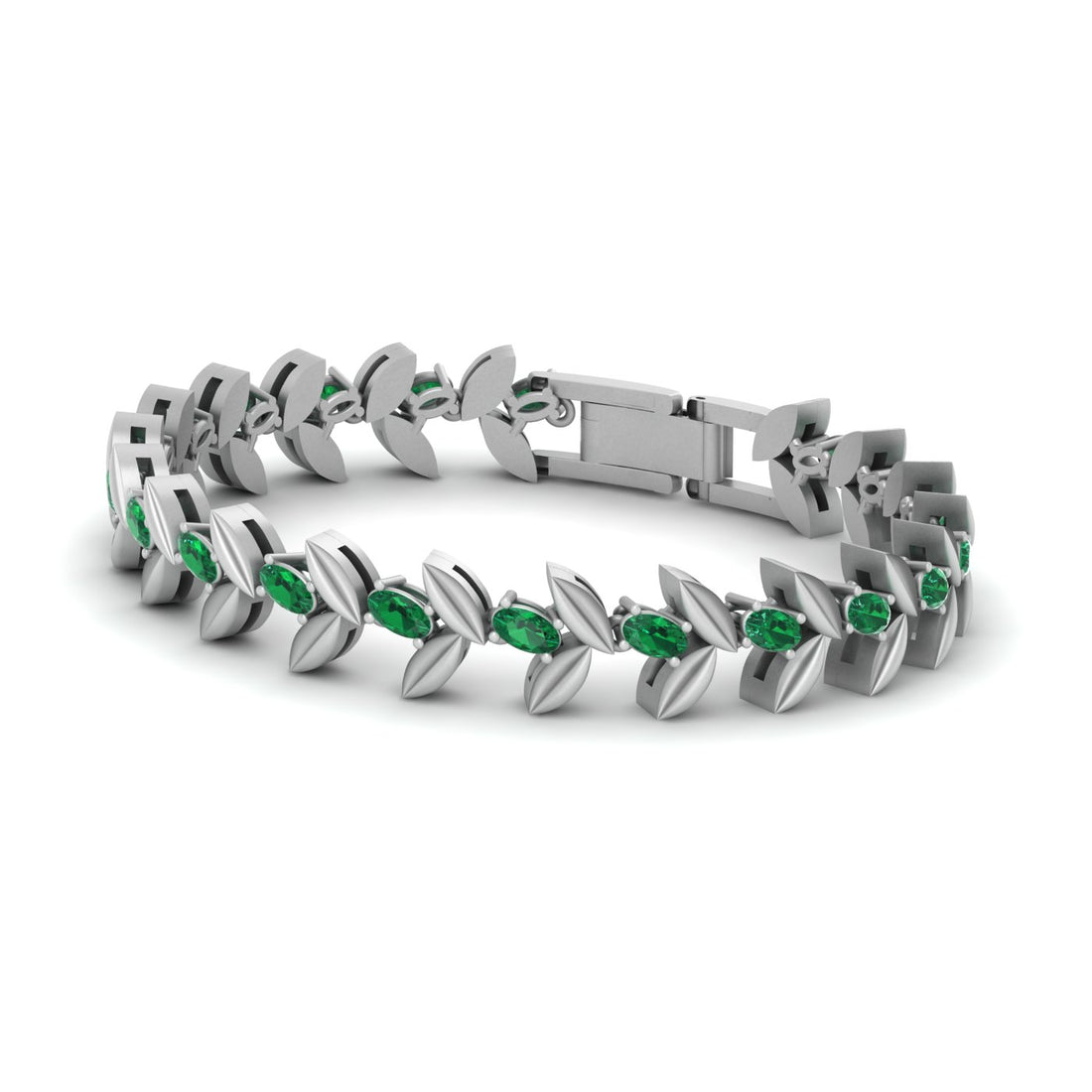 Green Emerald Tennis Bracelet