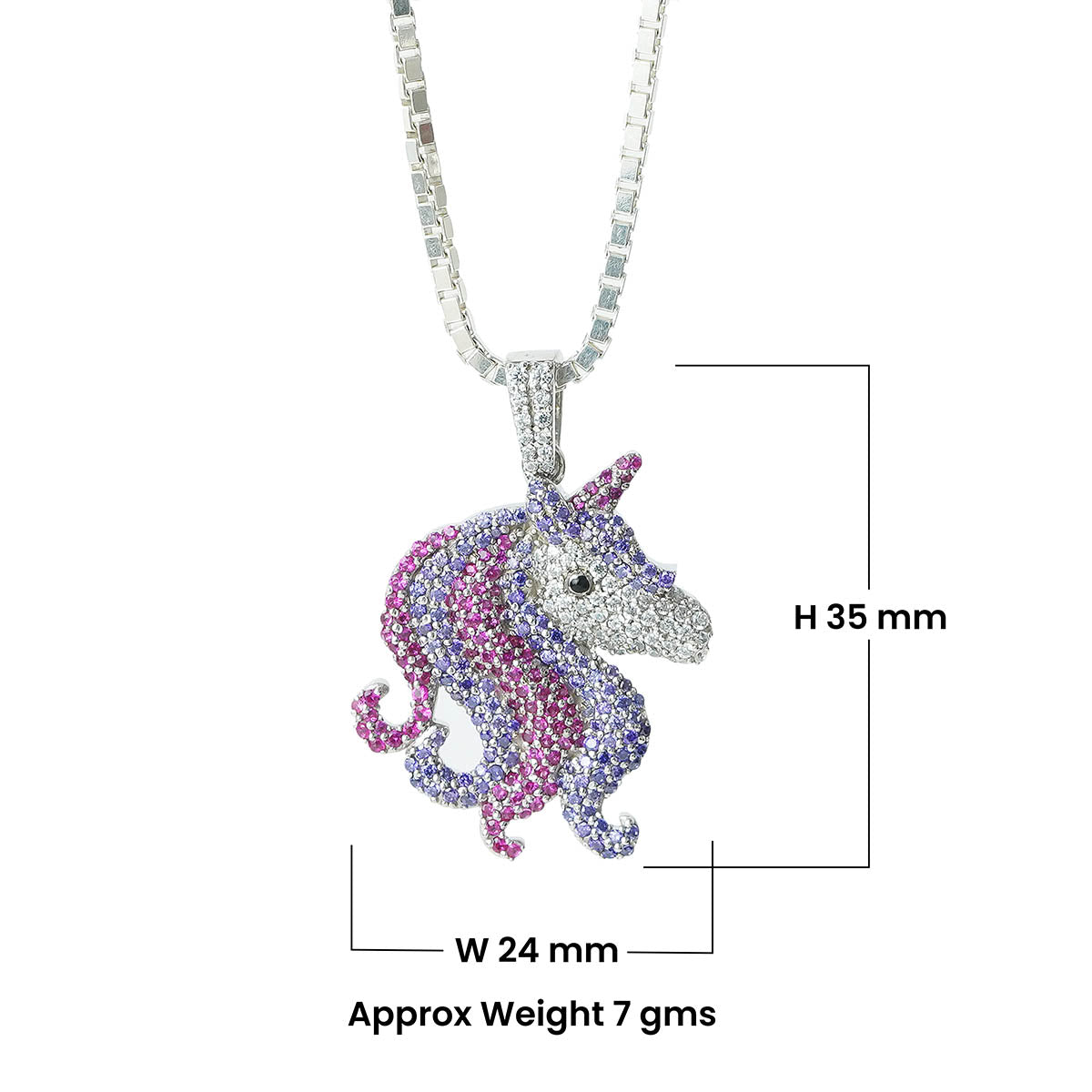 Unicorn Pendant Necklace for Teen Girls Fairytale Unicorn Jewelry