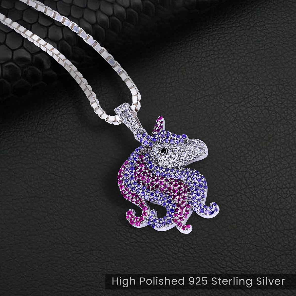 Unicorn Pendant Necklace for Teen Girls Fairytale Unicorn Jewelry