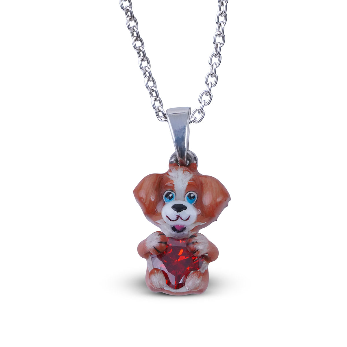 Playful Dog Pendant Necklace for Kids Teens Animal Pet Jewelry