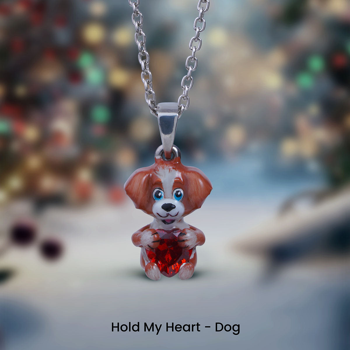 Playful Dog Pendant Necklace for Kids Teens Animal Pet Jewelry