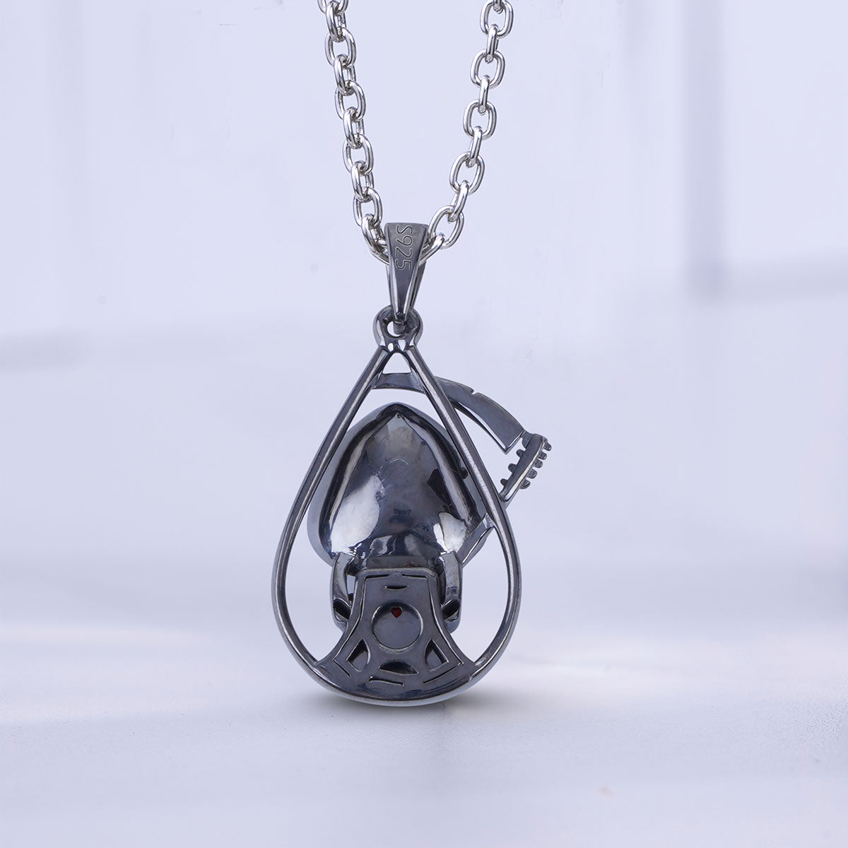 Grim Reaper Necklace Skeleton Scythe Gothic Halloween Jewelry