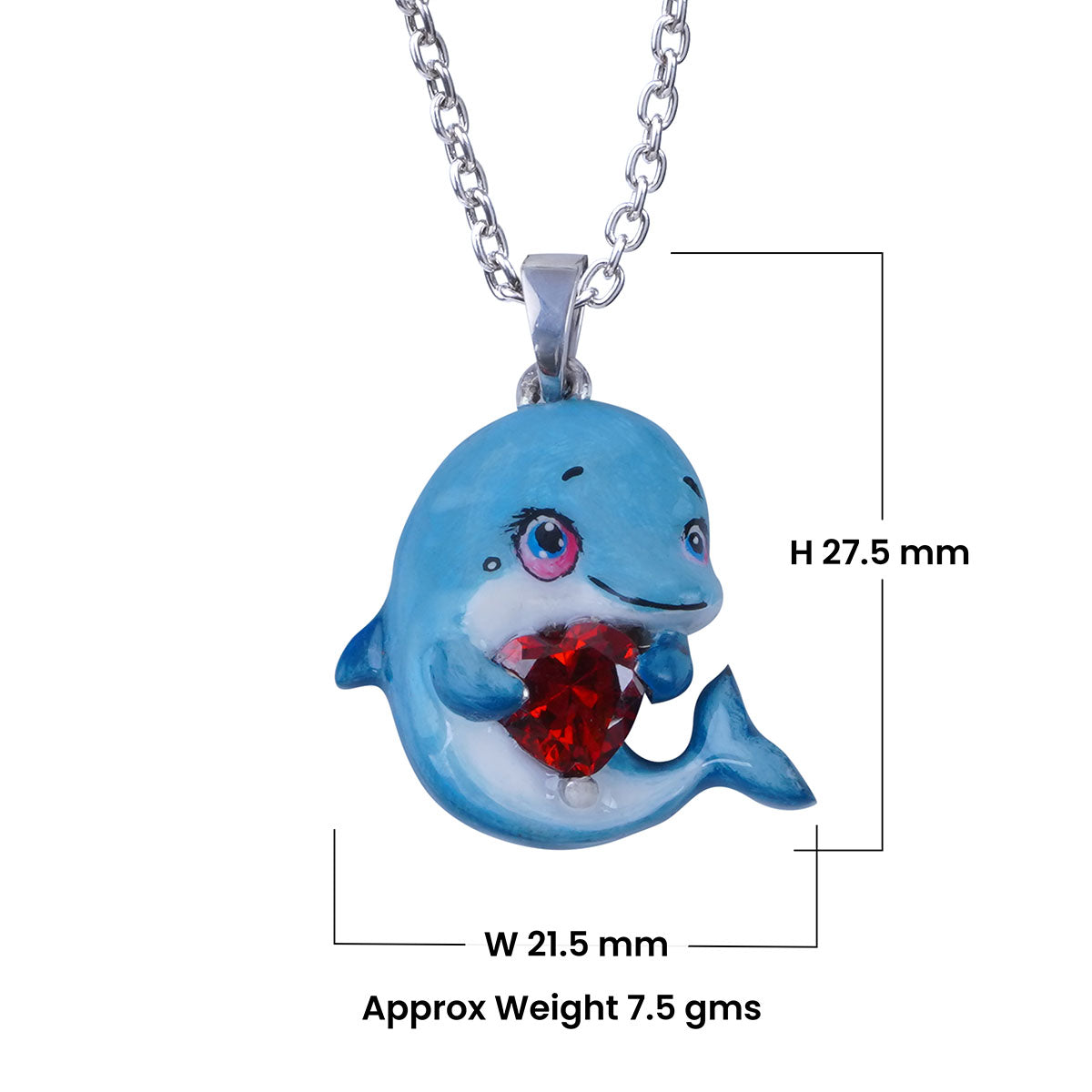 Joyful Dolphin Pendant Necklace for Girls Tropical Beach Jewelry
