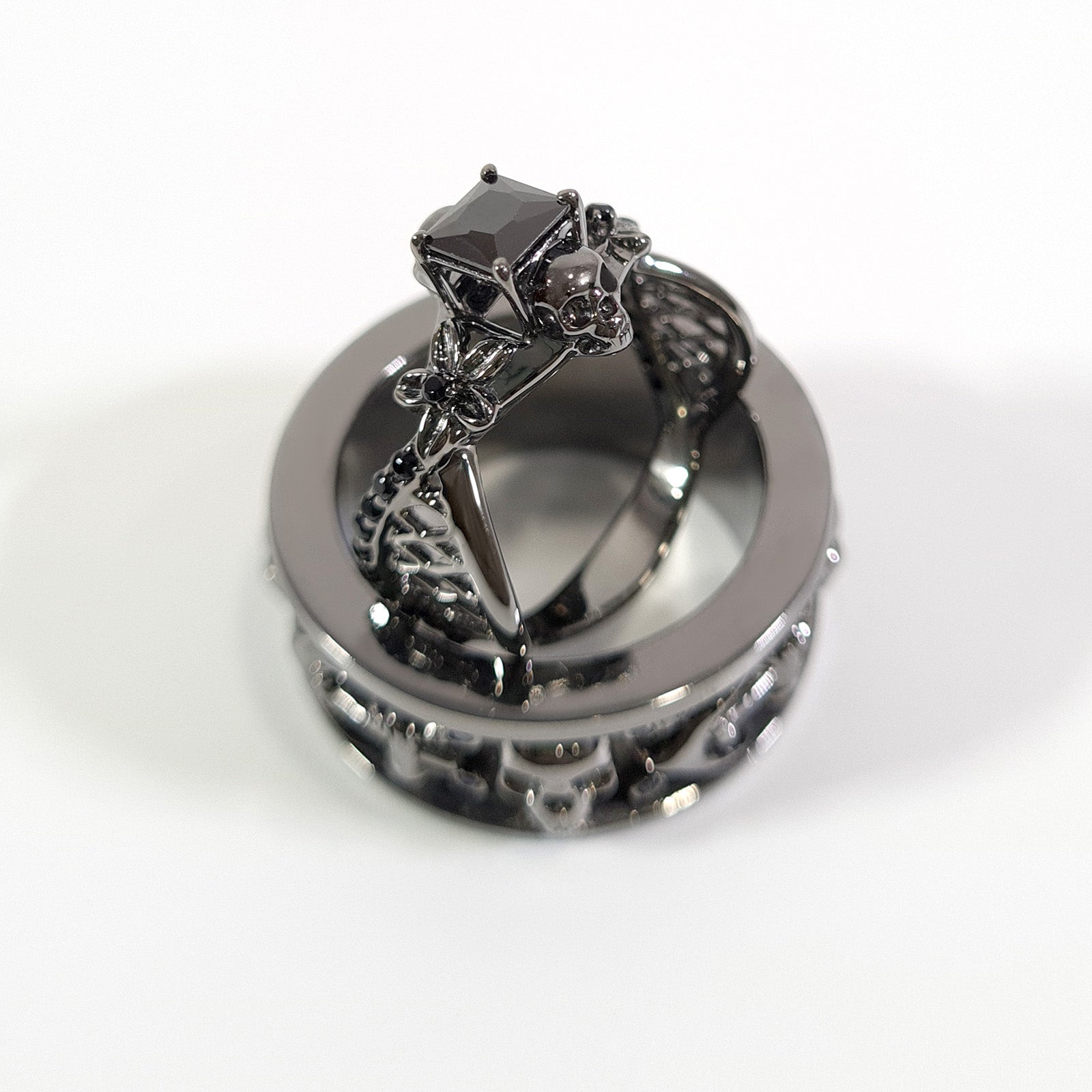 Skull Matching Wedding Rings