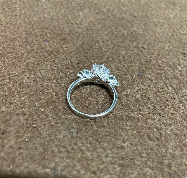 2.10TCW Diamond Skull Wedding Ring, 2.10TCW Moissanite Skull Engagement Ring