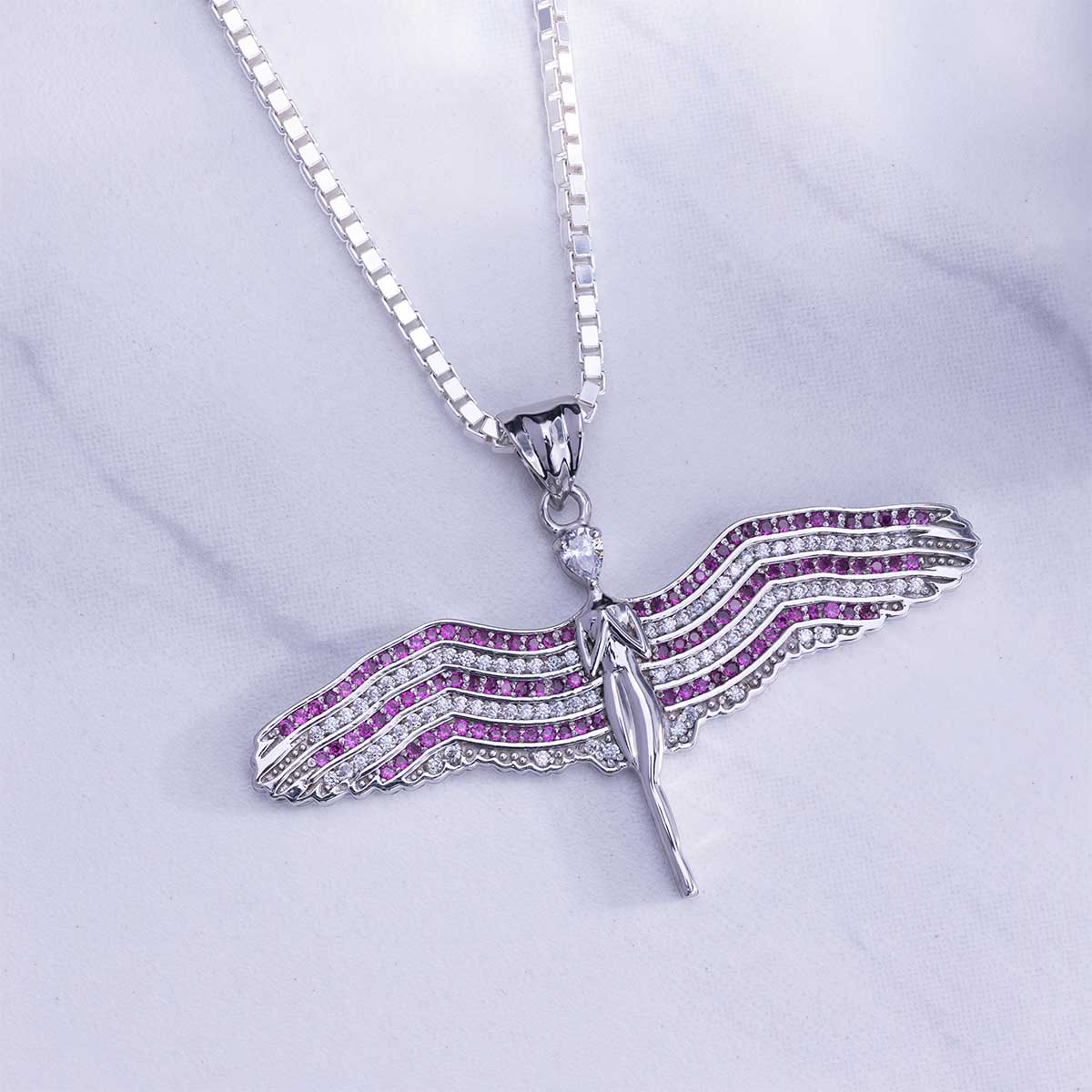 Guardian Angel Necklace Angel Wings Pendant for Girls Women