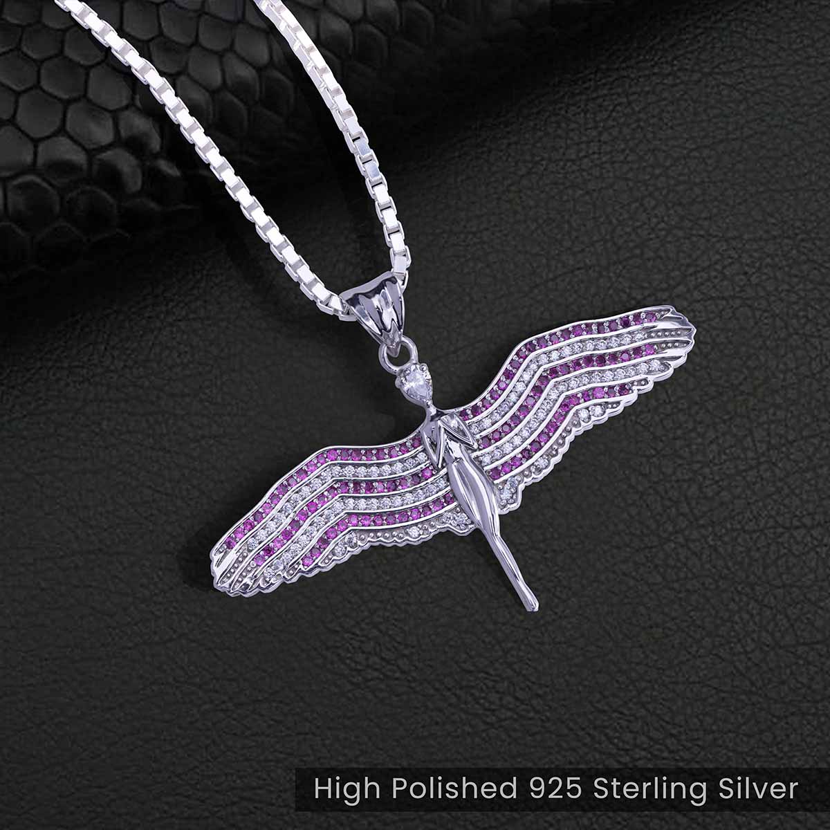 Guardian Angel Necklace Angel Wings Pendant for Girls Women