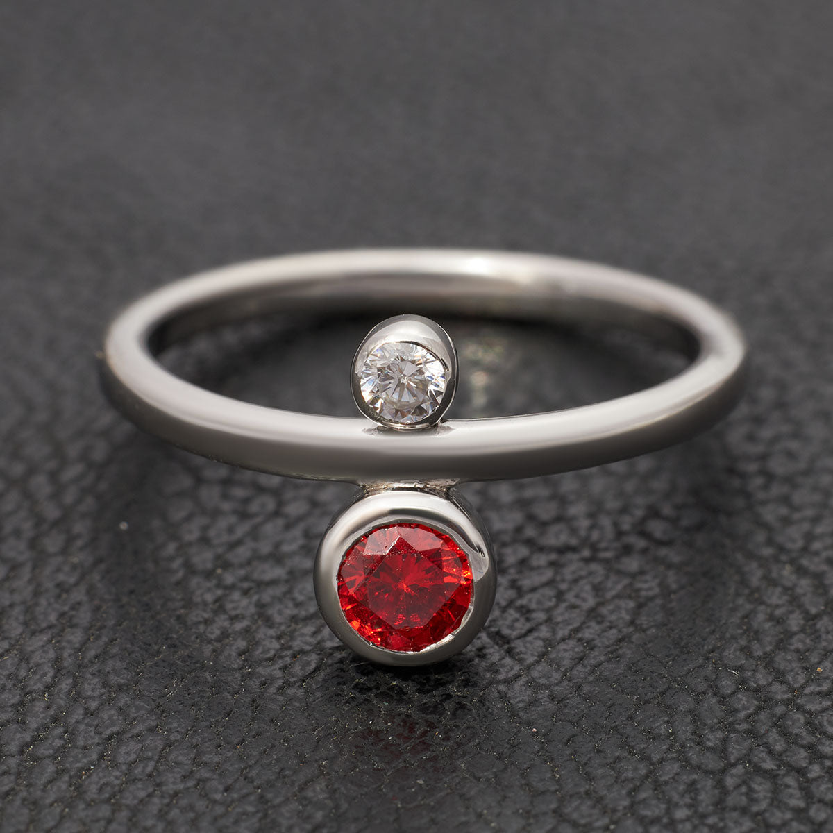 2 Birthstones Mothers Ring