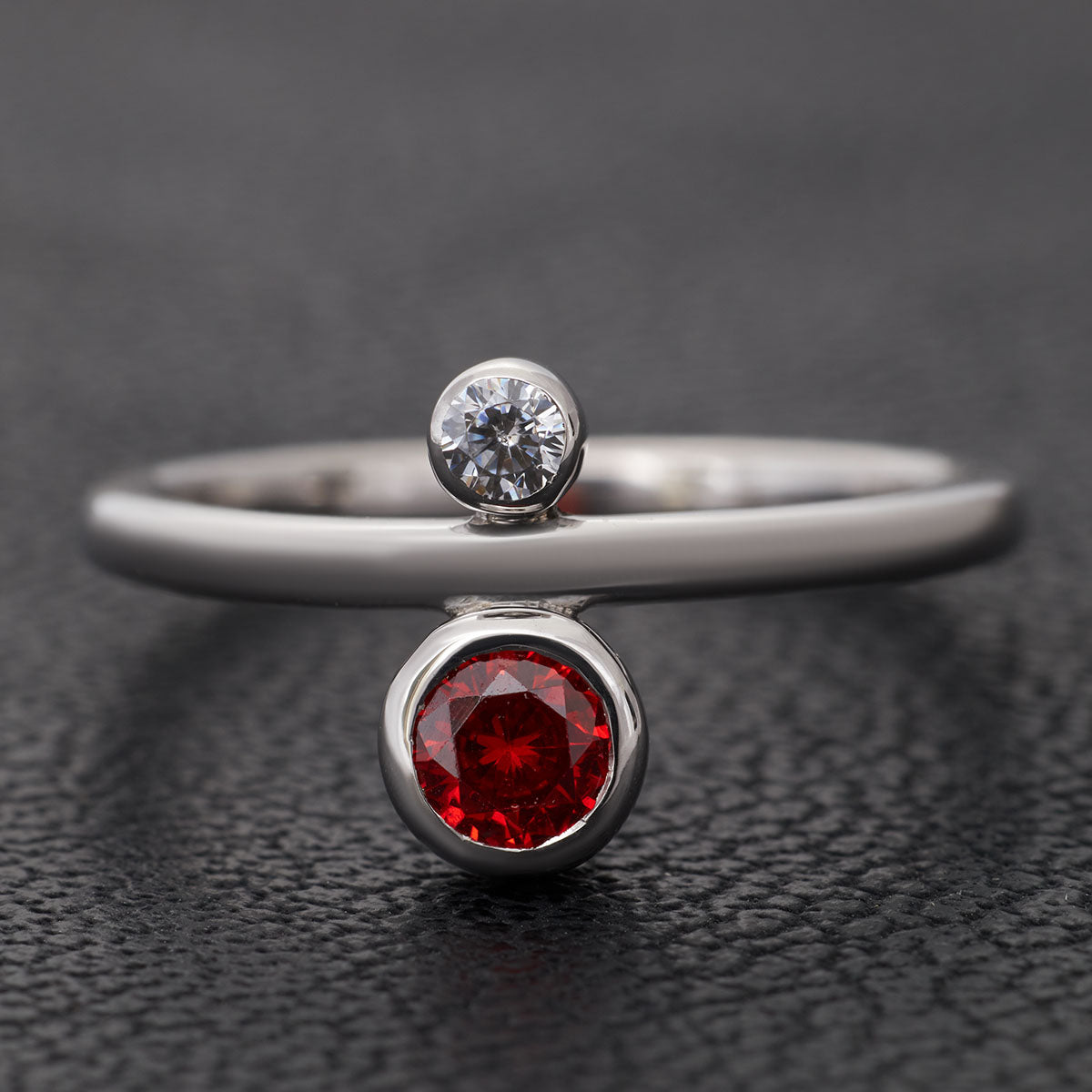 2 Birthstones Mothers Ring