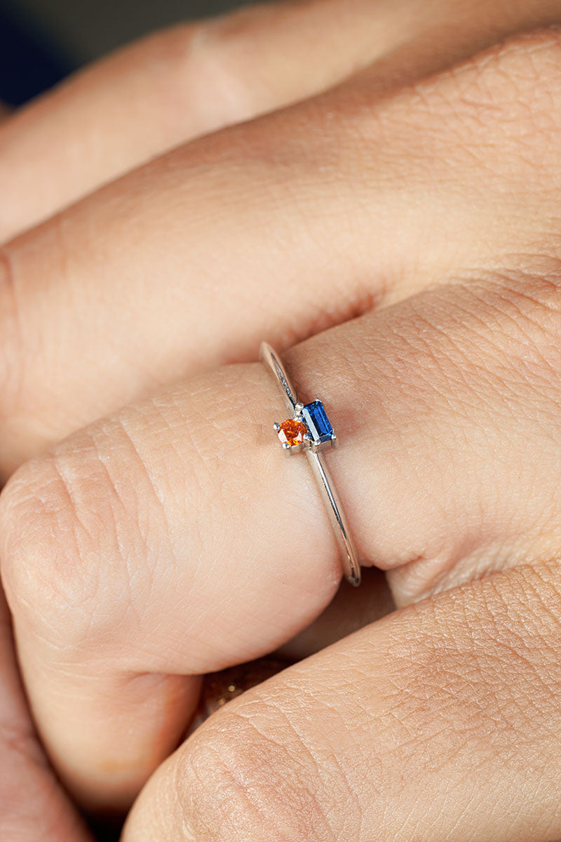 Mothers Ring 2 Birthstones