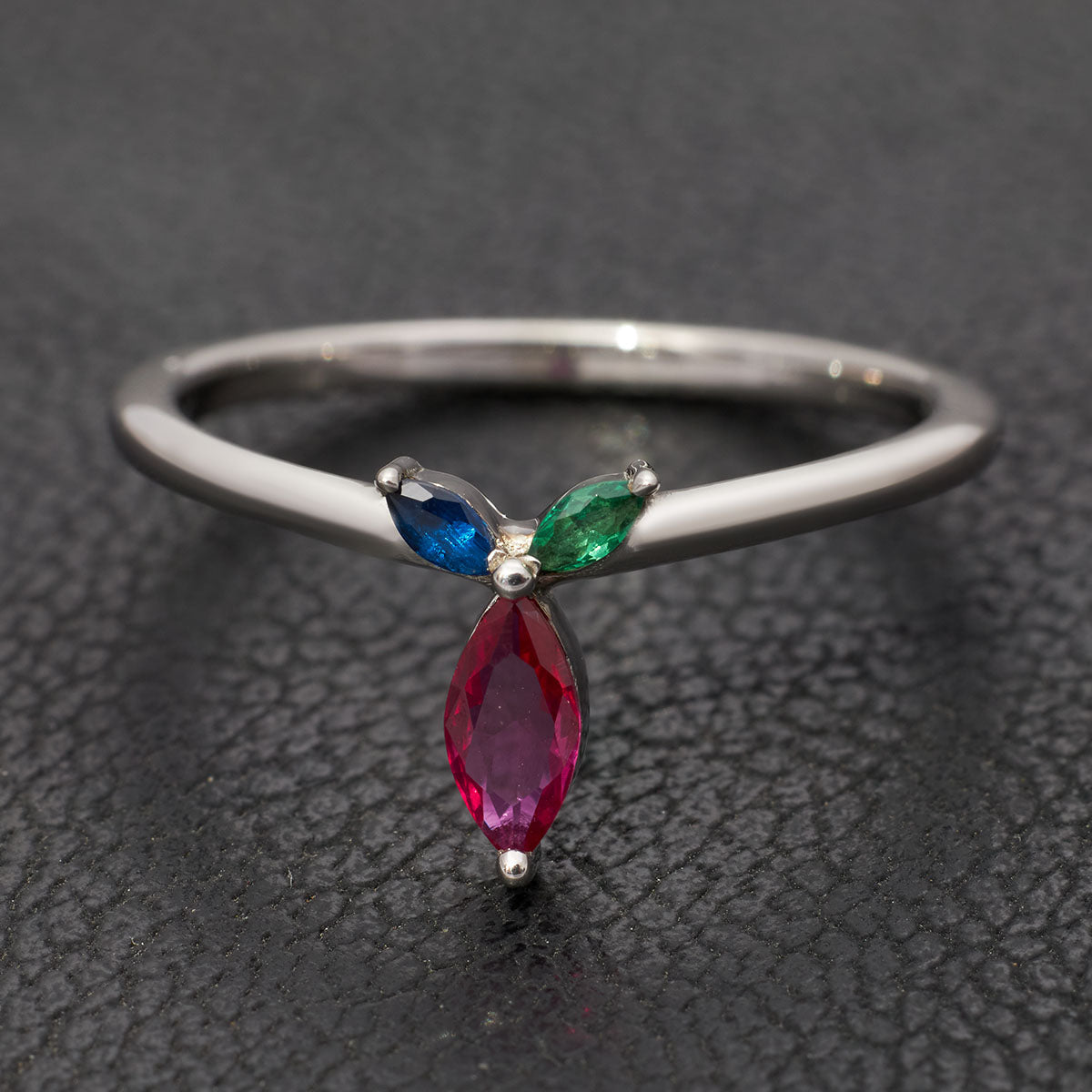 Custom Birthstones Mothers Ring