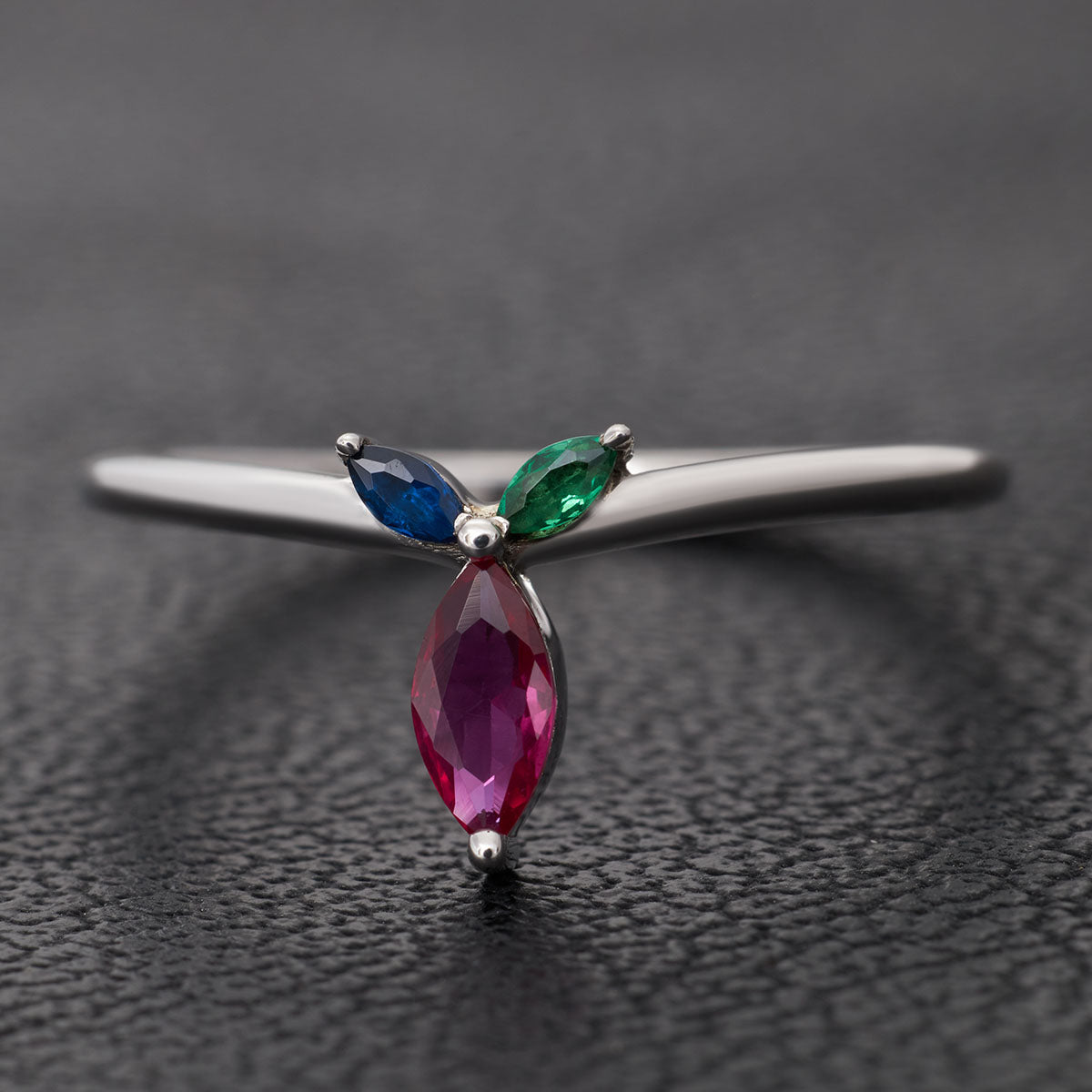 Custom Birthstones Mothers Ring
