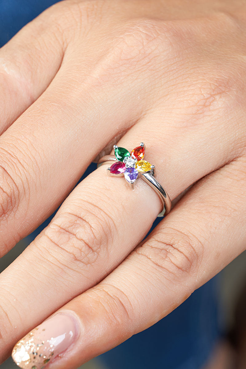 Family Birthstones Mothers Ring