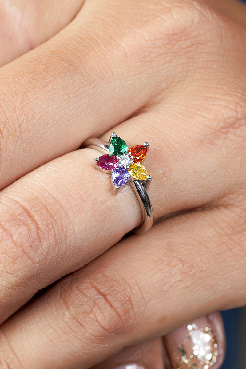 Family Birthstones Mothers Ring