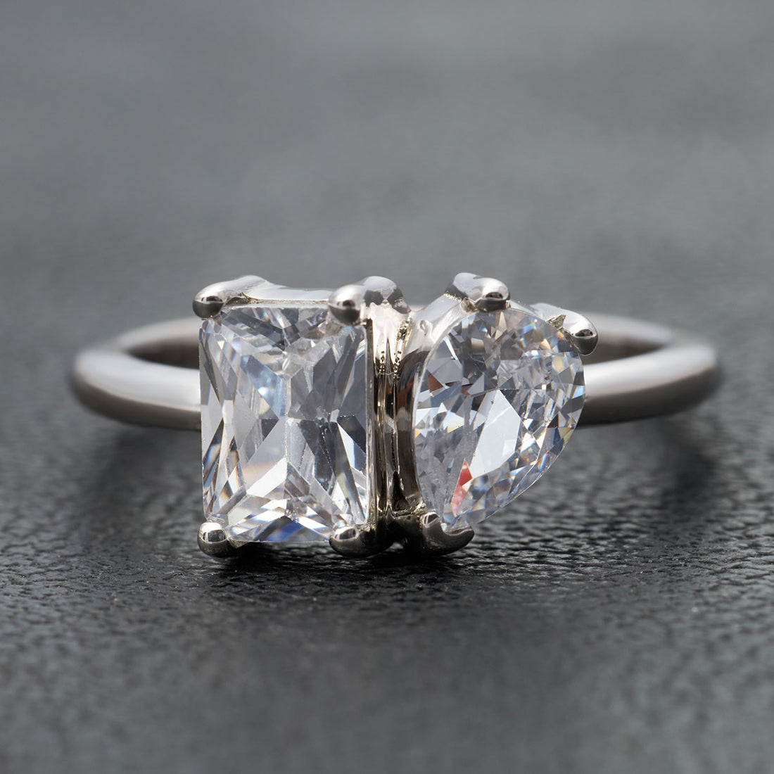 Diamond Toi Et Moi Engagement Ring